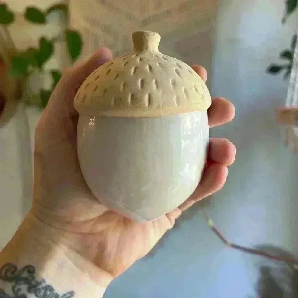 Ceramic Decorative Woodland Acorn cottagecore fall decor forest